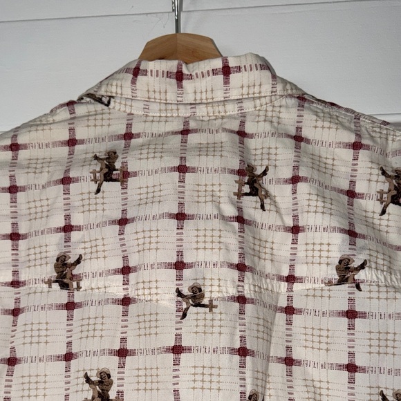 VINTAGE 1950's Wrangler Western Button Down with Cowgirl Motif - L - Picture 10 of 13